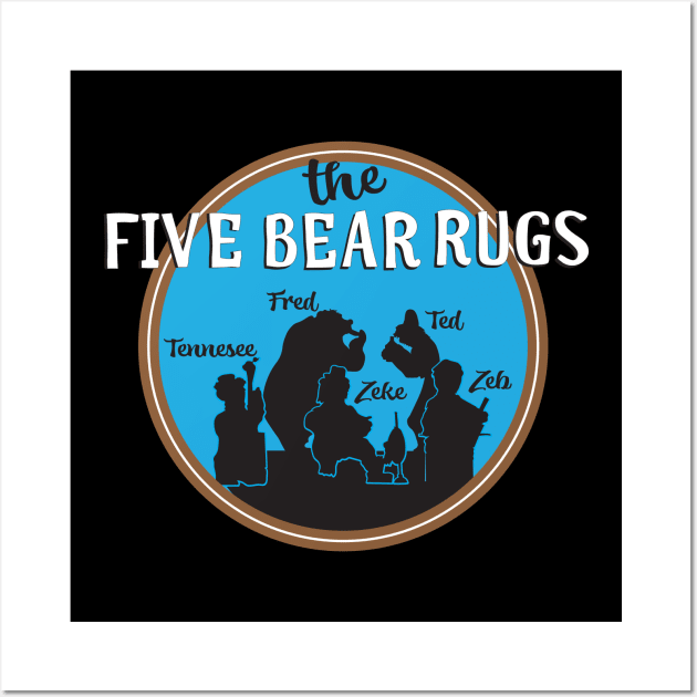 The Five Bear Rugs - Country Bears Wall Art by WearInTheWorld